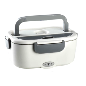Electric Lunch Container 80W Fast Heating Duals Compartment Leakproof Stainless Steel Warmer For Commuters