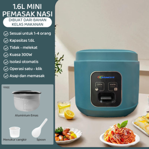 MAIMEITE Rice Cooker 1.5L mini Magic Com Multifungsi/Panci anti lengket penanak nasi  Magiccom Kecil 300W Low Watt Magiccom