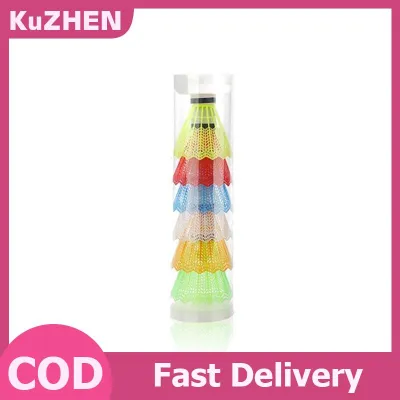 KuZHEN 6 12 Pcs Set Colorful Shuttlecocks Badminton Foam Balls Sport Games Colored Plastic Balls Plastic Badminton Ball Colored Plastic