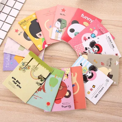 DBI Buku Tulis Mini Motif Kartun Note Book Mini Cartoon Mini Book Notepad Karakter Buku Tulis Memo Kecil Murah Import