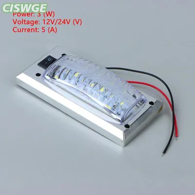 Wellness Wonders แผงไฟ LED 12V-24V ไฟอ่านหนังสือภายในรถความสว่างสูงไฟห้องโดยสารสำหรับรถตู้รถบรรทุก