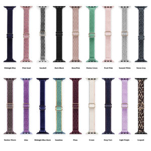 VUAERANG Nylon Strap Compatible for Apple Watch Band 38mm 42mm 40mm 44mm 41mm 45mm 49mm Adjustable Slim Strap for i Watch Ultra 8 7 SE 6 5 4 3 2 1 Nylon Solo Loop Watch Strap Accessories