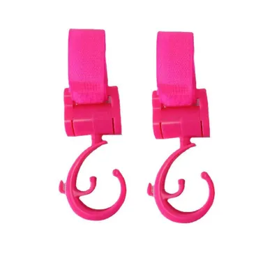 ZIGSHOP (2 ชิ้น) ตะขอแขวนของติดรถเข็นเด็ก ที่แขวนของอเนกประสงค์สำหรับรถเข็นเด็ก Stroller Hook ที่แขวนของแบบหมุนได้