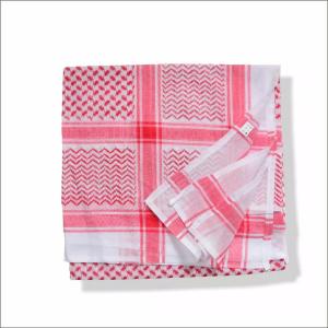 Sorban Almas Arafat Motif Geometris Hijau Zamrud/Etalase/Hijau Fluoresens/Anggrek Putih - Kain Lebih Ringan