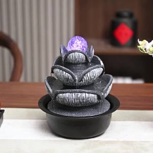 Flowing Water Ornament Living Room Desktop Circulating Water Fountain Wealth Feng Shui Wheel Fortune Ball Wealth Decoration