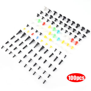 【CCWOLF】50/100Pcs Car Clips Fastener Screws Bumper Interior Decoration Auto Plastic Random Mixing Universal Plastic