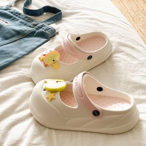 [Free Shipping] Eva WomenS Summer Flat Shoes Soft-Soled Versatile Simple Fashionable With A Perforated Design Suitable For Outdoor Wear And With A Retro Style
