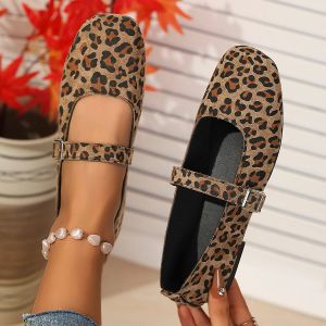 Free Shipping Plus-Size Buckle Flats New Spring/Autumn Collection Fashionable And Versatile WomenS Shoes