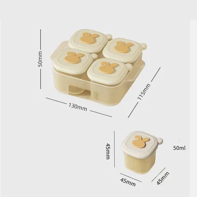 【BermaBaby】กล่องเก็บอาหารเด็ก 6กริด ถาดซิลิโคนแช่แข็งอาหารเด็ก บล็อคซิลิโคนเก็บอาหาร มีฝาปิด กล่องแม่พิมพ์