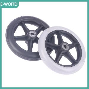 【E-WOITD】 6 inch bánh xe mịn linh hoạt nhiệm vụ nặng nề xe lăn phía trước Castor rắn lốp bánh xe xe lăn phụ tùng thay thế