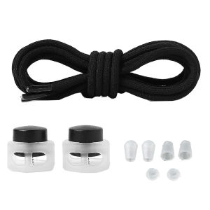 Lock Laces Tali Sepatu Elastis Tali Sepatu Zipper Lock Elastic Shoelace Dengan Button