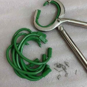 Combo 10 vòng xỏ mũi bò vòng cứng có chốt inox