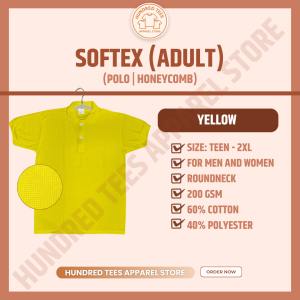 Softex Floral Colors HoneyComb Polo Shirt