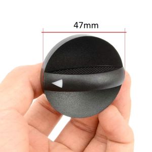 1 Núm công tắc điều hòa không khí (ĐEN / 47mm) cho xe hơi Toyota Hilux Vigo 2005 - 2011 - Nắp nút vặn cho điều khiển ô tô