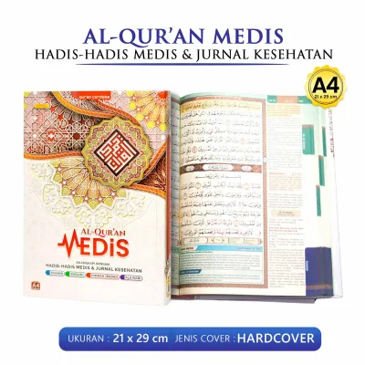 Al Quran Besar A4 AlQuran Medis Terjemah Per Ayat Dilengkapi dengan Hadis - Hadis Medis & Jurnal Kesehatan Ukuran A4 / TB MANFAAT