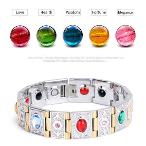 Stainless Steel Magnetic Bracelet Titanium Fashion Jewelry Healing Energy