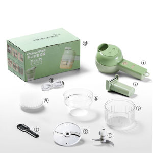 🚚SG Fast Delivery📦One machine for three purposes Electric Grinder Vegetable Cutter Meat Crusher Mini Chili Garlic Blender Wireless Baby Food Chopper Masher 捣蒜泥 电动捣碎器 婴儿宝宝绞肉机 辅食机 一机三用 children day gifts