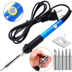 GIFT 60W 110V Electric Soldering Iron Kit Heavy Duty Iron Solder Heat Pencil Repair Tool Electric Solder Iron Rework Repair Tool Line length 95mm