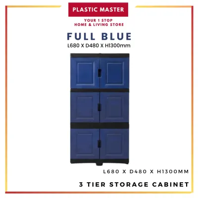 【Laci Plastik/ Plastic Drawer】Kabinet Laci Plastik 3 Tingkat Rak Bertingkat Baju/ Dapur 3 Tier Plastic Drawer Storage Cabinet Clothes
