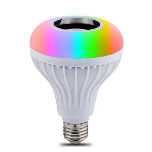 Lampu LED Speaker Bluetooth 2 In 1 - Bohlam Speaker Musik / Wireless Dengan Lampu LED RGB E27