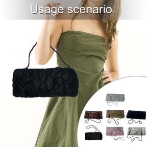 Winter Warm Plush Hand Muff for Adult Faux Furs Hand Muffs with Zip Pocket for Outdoor Activity Indoor Office Arm Warmer
