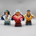 One Piece Three Admirals Of The Navy Kizaru, Aokiji, Akainu PVC Action Figure with Box (16 cm High). 