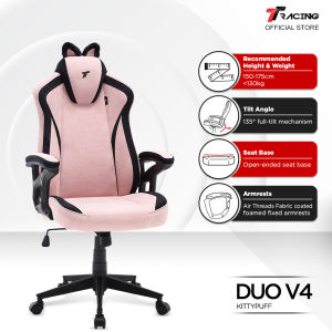 TTRacing Duo V4 KittyPuff BunnyBliss Air Threads Fabric Gaming Chair Ergonomic Home Office Chair