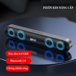 Loa bluetooth âm thanh vòm 6D 4 trong 1 công suất 10W kết hợp đèn led GRB chức năng radio đài FM dung lượng pin 1200mA