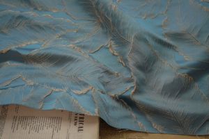 Woven Gold Tree Leaf Three-dimensional Jacquard Fabric DIY Womens Dress Cheongsam Fabric Per Meter TJ20301