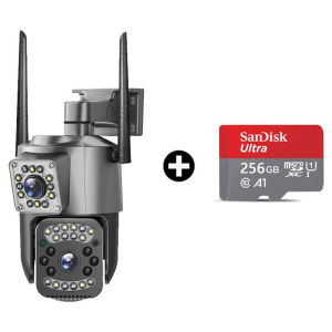 XIAOMI CCTV Camera Connect Cellphone 4K 1080P 8MP HD Wifi Connect With Dual Lens Dual Screen Al Auto Tracking Outdoor Waterproof Two Way Audio With Recorder Wireless