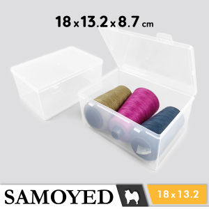SAMOYED BX-SW-18013287 Tempat / Kotak Plastik PP Penyimpanan Serba Guna / Plastic Storage Box 18 x 13.2 x 8.7 / 18 x 132 x 87 cm (Aksesoris / Pernak-Pernik / Kosmetik / Alat Tulis / Perlengkapan / Peralatan Seni / Jahit)