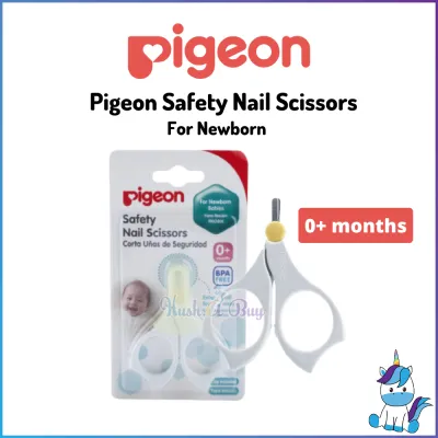 Pigeon Safety Nail Scissors Newborn BPA Free | HUSHABUY
