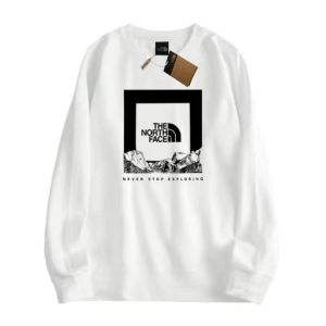The North Face Sweater Mens Hong Kong style ins versatile round neck long sleeve 2023 trend loose handsome top