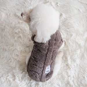 JIMEIXIAN01 Fleece Warm Winter Puppy Clothes Thickening Traction buckle Dog Sweatshirt Fashion Kitten Pullover Chihuahua Outfits