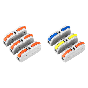 10Pcs Lever Quick Wire Connectors Push-in Home Terminals Block Compacts Splices Insulated Terminals Wire Splitters