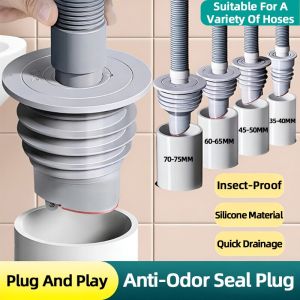 Anti Odor Floor Drain Trap Magnetic Water Seal Plug Universal Fit Washing Machine Kitchen Sink HDB Fast Drainage Insect Proof