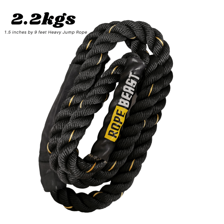 ROPEBEAST Heavy Jump Rope Weighted Heavy Jumping Rope for