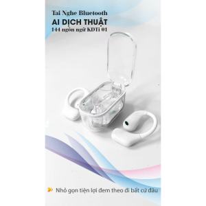 Tai Nghe Bluetooth KD01 thế hệ mới Dịch Thuật 144 ngôn ngữ-Chống mỏi taivơi rớt-Thể thao-Pin Trâu