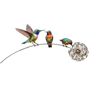SJJL MALL Ghost 2D Pattern Butterfly Garden Stake Metal Non-Fading Halloween Garden Ghost Plugin Unique Creative Bird Sculpture Garden Decoration