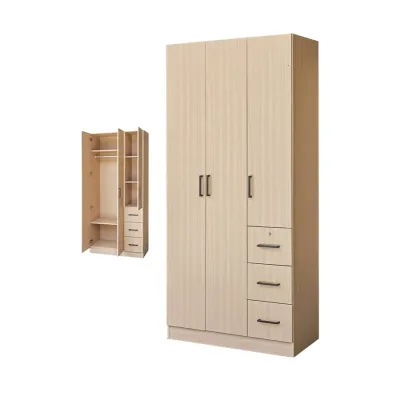 Living Mall FREYA Series 2/3 Door Wardrobe in 3 Colors