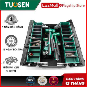Thùng đựng đồ nghề TUOSEN với khả năng mở lớn 55cmx49cm nặng 2.7kg siêu chắc chắn.