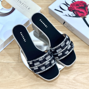 CALVARI - 5CM SILVI Sandal Wanita Korea Wedges Casual Kekinian Size 36 - 40 Sendal Cewek Kasual