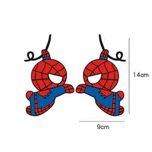 สติ๊กเกอร์รถลายการ์ตูนแมงมุม ดีไซน์สร้างสรรค์ สำหรับตกแต่งรถ ปิดรอยขีดข่วน ติดท้ายรถ—แบบขำขันและน่ารัก