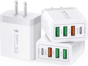 A4 Adapter 3 Usb Port 1 Type C Connector Fast Mobile Charging Adapter