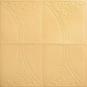 wallpaper dinding 3D foam motif batik classic modern 70x70cm 5mm