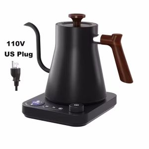 Electric Gooseneck Kettle 900ML Hand Brew Coffee Pot Smart Teapot Temperature Control Pot Rapid Heating Kettle 110v/220v