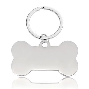 Customized Pet Name Number Address Dog Collar Tag Color Bone Pendant Dog Medal Engraving Name Personalized Number Kitten Dog Puppy Necklace Chain Accessories