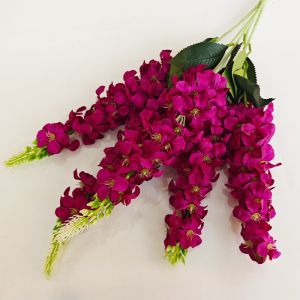 Multicolor Hyacinth Artificial Flowers 5 Stems Silk Petal Simulated Flower French Style Floral Arrangement Simulation Snapdragon Flowers Wedding Decoration
