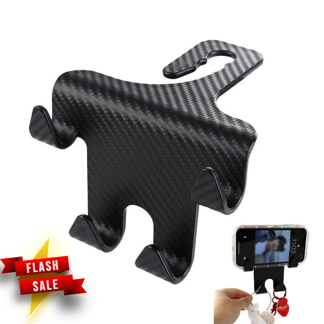 Car Seat Headrest Hook Carbon Fiber Mobile Phone Holder Car Vehicle  Universal Lazada PH