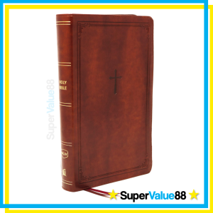 NKJV Large Print Reference Bible (Deluxe Leathersoft) - Comfort Print Personal Size New King James Version Premium Faux Leather